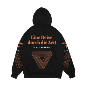 Alternative view of Eine Reise Durch Die Zeit H G Tannhaus Dark Men's All-Over-Print Hoodie
