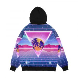 Alternative view of Electric Dreams Men's All-Over-Print Hoodie