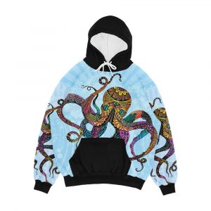 Electric Octopus Men's All-Over-Print Hoodie