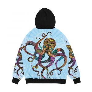 Alternative view of Electric Octopus Men's All-Over-Print Hoodie