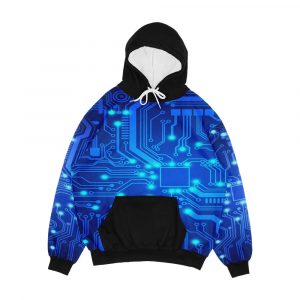 Electronic Circuit Men's All-Over-Print Hoodie