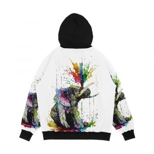 Alternative view of Elephant Men's All-Over-Print Hoodie