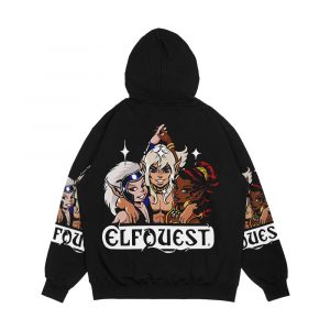 Alternative view of Elfquest Retro Trio Men's All-Over-Print Hoodie