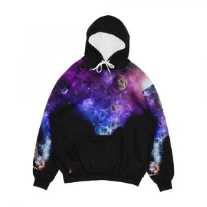 Elon Musk Smoking Outerspace Weed Men's All-Over-Print Hoodie