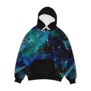 Emerald Galaxy Men's All-Over-Print Hoodie