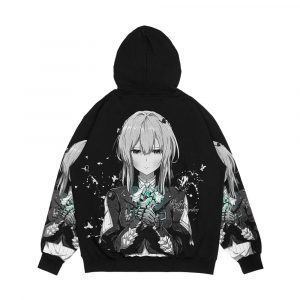Alternative view of Emerald Green Eyes Men's All-Over-Print Hoodie