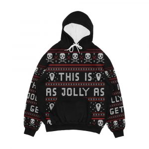 Emo Gothic Ugly Christmas Sweater Men's All-Over-Print Hoodie