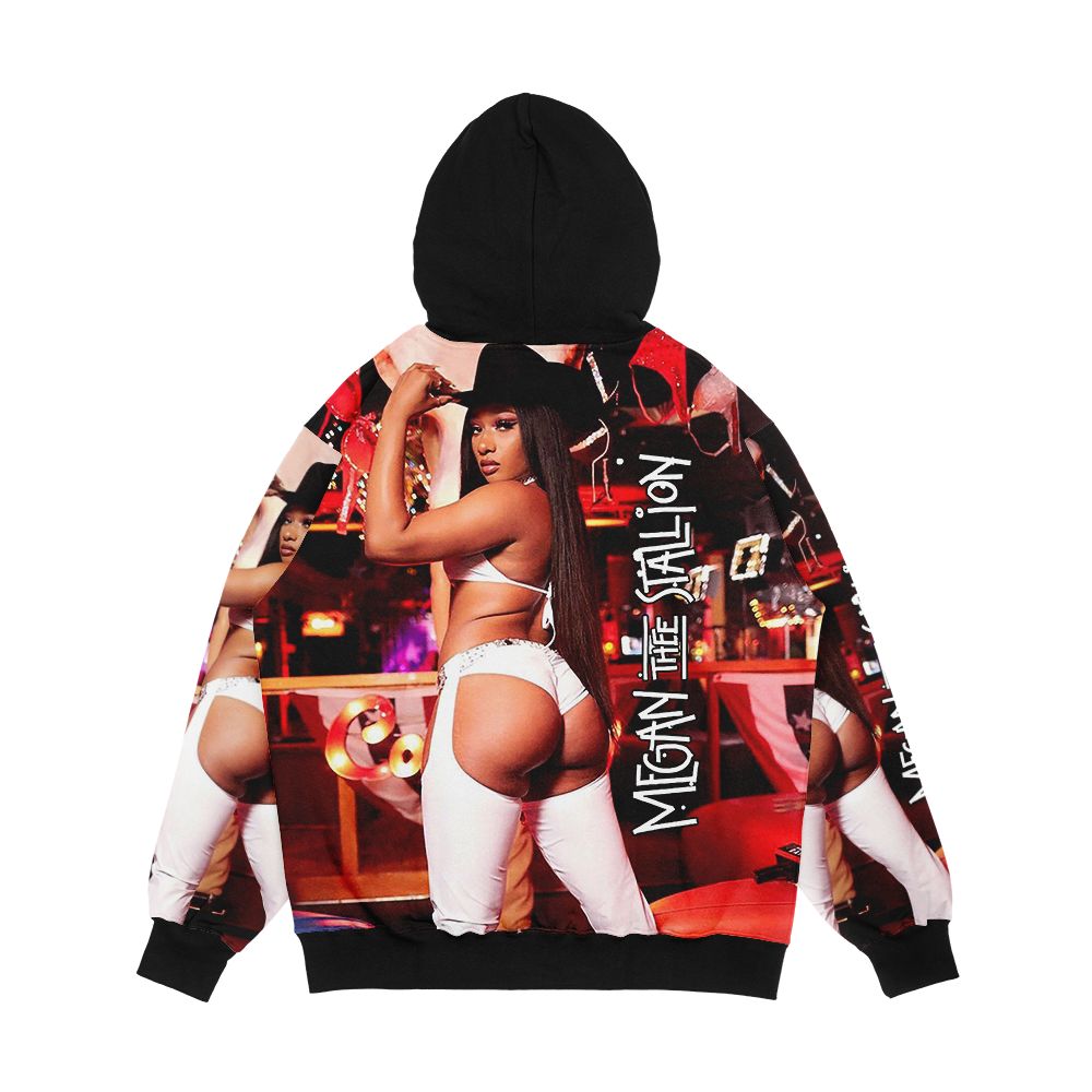 Empat Megan Thee Tour 2019 Men's All-Over-Print Hoodie - Image 2
