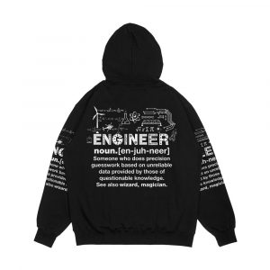 Alternative view of Engineer Humor Definition Men's All-Over-Print Hoodie