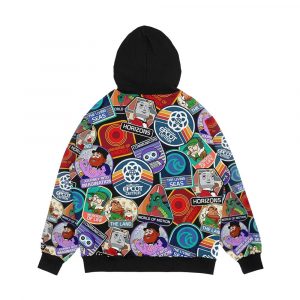 Alternative view of Epcot Center Badges Men's All-Over-Print Hoodie