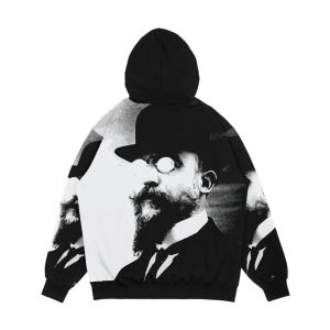 Alternative view of Erik Satie Classical Music Men's All-Over-Print Hoodie