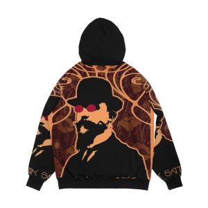 Alternative view of Erik Satie s Purple Dream Men's All-Over-Print Hoodie