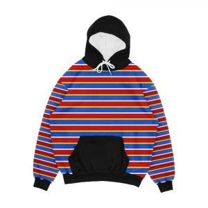 Ernie Stripes Men's All-Over-Print Hoodie