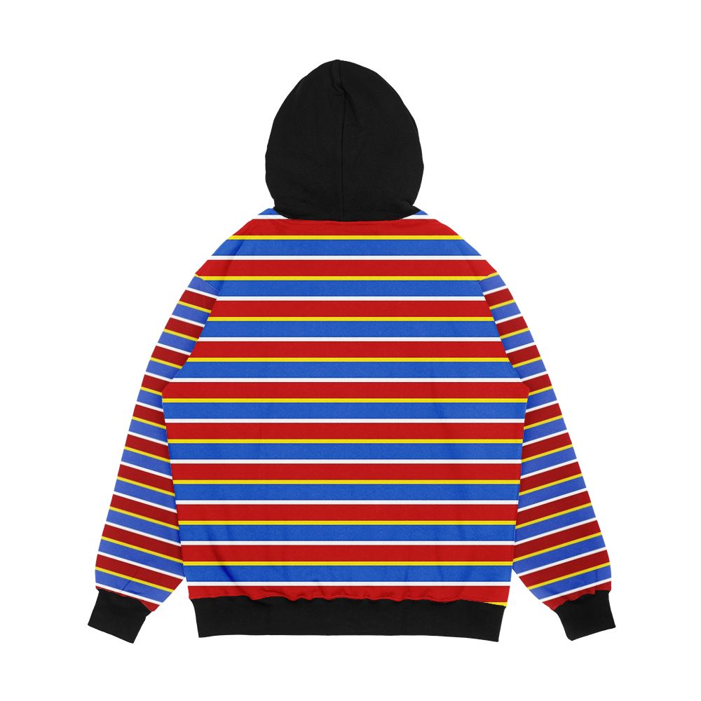 Ernie Stripes Men's All-Over-Print Hoodie - Image 2