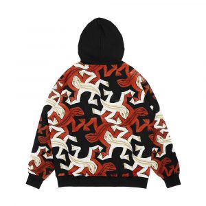 Alternative view of Escher Lizard Men's All-Over-Print Hoodie