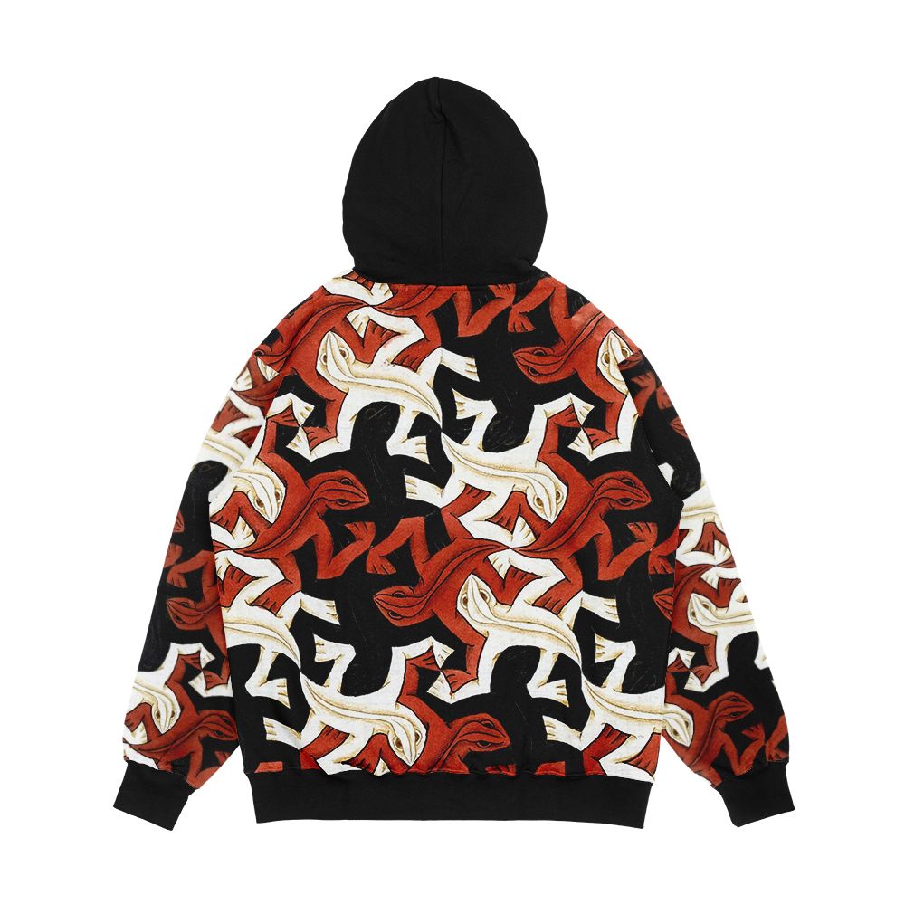 Escher Lizard Men's All-Over-Print Hoodie - Image 2
