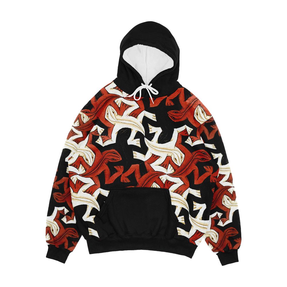Escher Lizard Men's All-Over-Print Hoodie