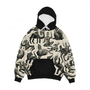 Escher Plane Filling Ii Men's All-Over-Print Hoodie