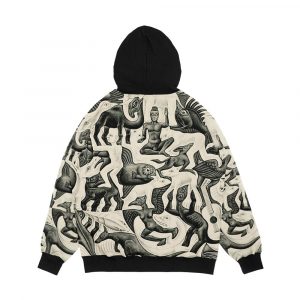 Alternative view of Escher Plane Filling Ii Men's All-Over-Print Hoodie