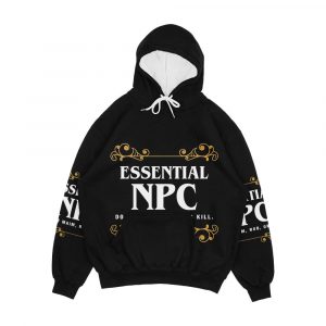Essential Npc Non Playable Character Gaming Men's All-Over-Print Hoodie