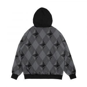 Alternative view of Ethereum Pattern Men's All-Over-Print Hoodie