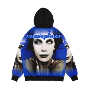 Alternative view of Eurythmics Never Gonna Cry Again Men's All-Over-Print Hoodie