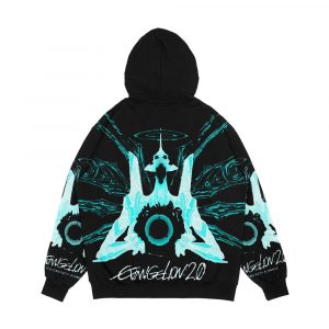 Alternative view of Evangelion 2 0 Eva Unit 01 Angel Logo Men's All-Over-Print Hoodie