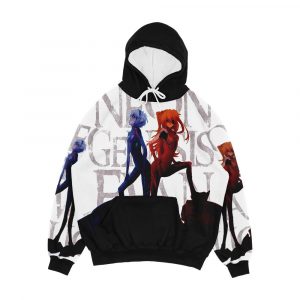 Evangelion Asuka And Rei Movie Ver Men's All-Over-Print Hoodie