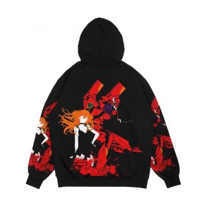 Alternative view of Evangelion Unit 02 Men's All-Over-Print Hoodie