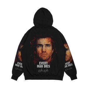 Alternative view of Every Man Dies William Wallace Men's All-Over-Print Hoodie
