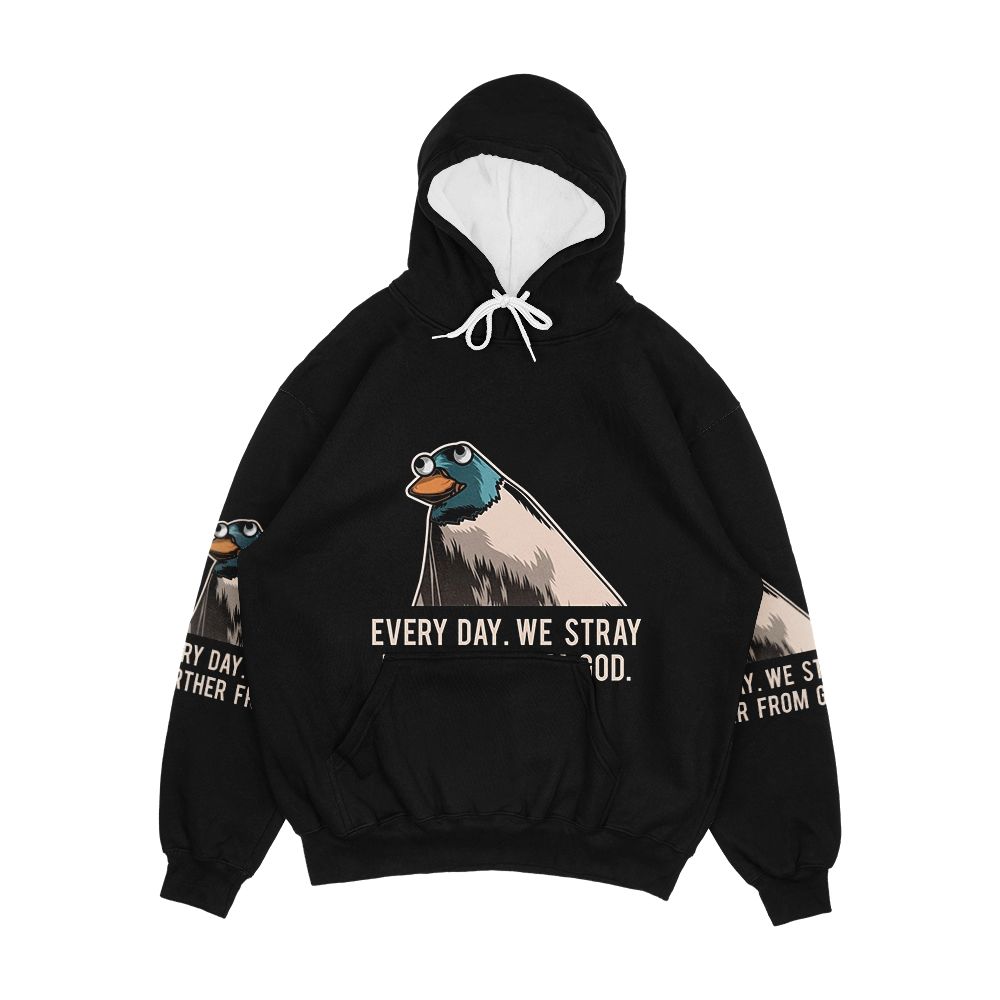 Everyday We Stray Further From God Meme Men's All-Over-Print Hoodie