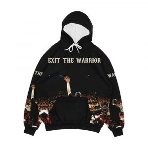 Exit The Warrior Neil Peart Legendary Rush Band Drummer For Fan Art Canvas Men's All-Over-Print Hoodie