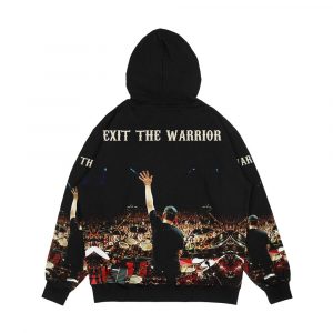 Alternative view of Exit The Warrior Neil Peart Legendary Rush Band Drummer For Fan Art Canvas Men's All-Over-Print Hoodie