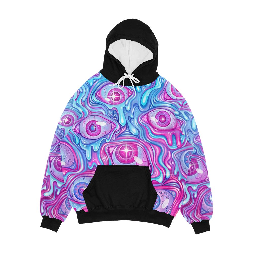 Eyeball Pattern Version 2 Men's All-Over-Print Hoodie