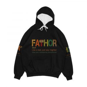 Fa Thor Like A Dad Just Way Mightier Men's All-Over-Print Hoodie