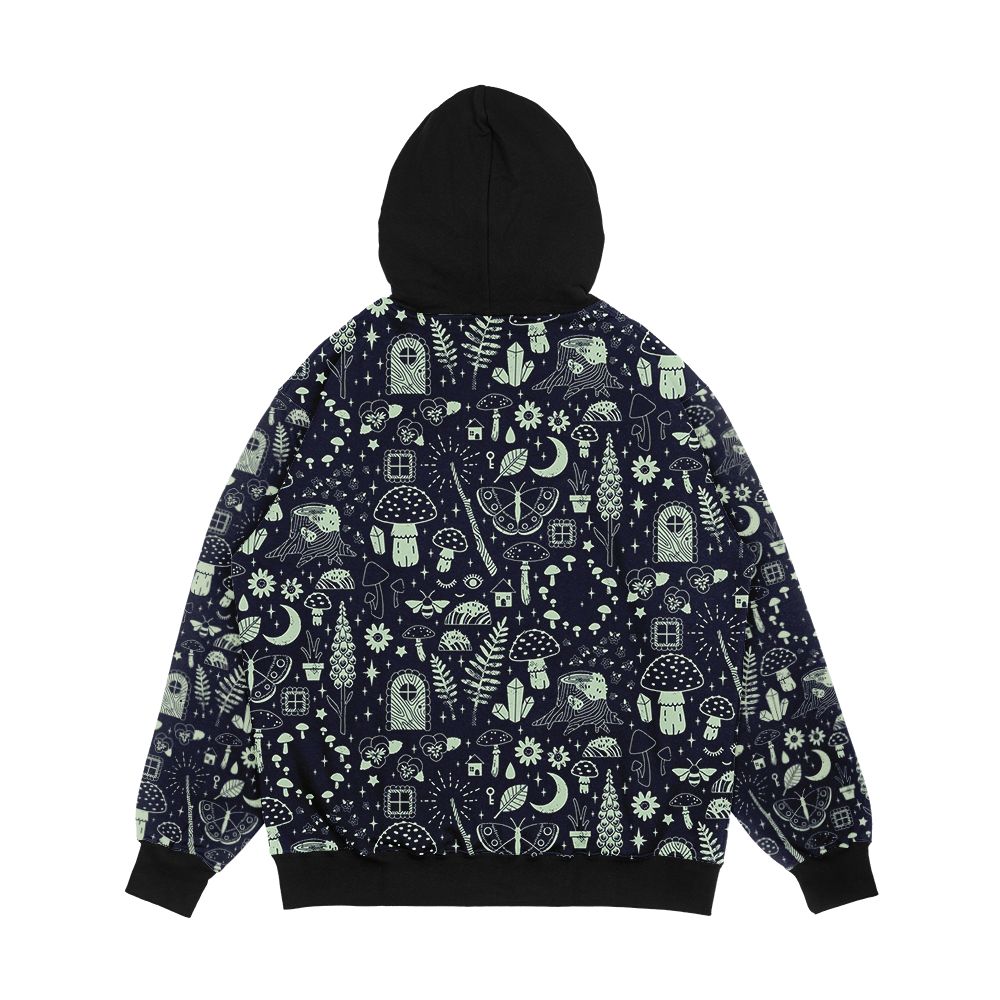 Fairy Garden Midnight Men's All-Over-Print Hoodie - Image 2