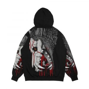 Alternative view of Fall Black Men's All-Over-Print Hoodie