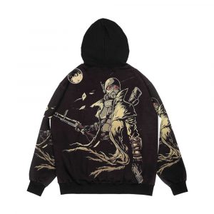 Alternative view of Fallout Ncr Ranger Sketch Fan Art Poster Men's All-Over-Print Hoodie