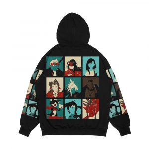 Alternative view of Fantasy Final Seven Men's All-Over-Print Hoodie