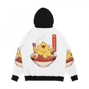 Alternative view of Fat Chocobo Ramen Men's All-Over-Print Hoodie