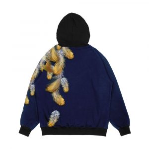 Alternative view of Feather Cascade Men's All-Over-Print Hoodie