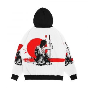 Alternative view of Female Samurai Men's All-Over-Print Hoodie