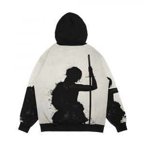 Alternative view of Female Samurai Onna Bugeisha Men's All-Over-Print Hoodie