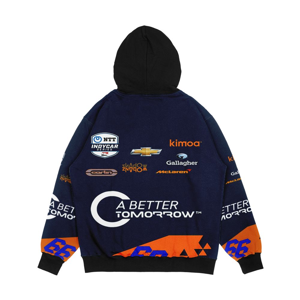 Fernando Alonso 2019 Indy 500 Uniform Men's All-Over-Print Hoodie - Image 2