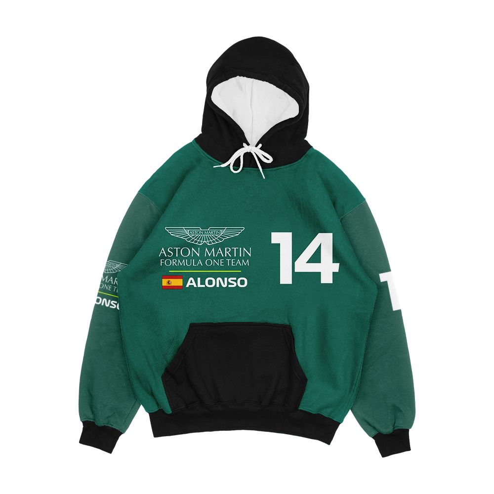 Fernando Alonso Aston Martin F1 2023 Men's All-Over-Print Hoodie