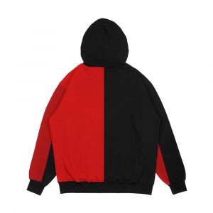 Alternative view of Fifty Fifty Red Black Vertical Men's All-Over-Print Hoodie