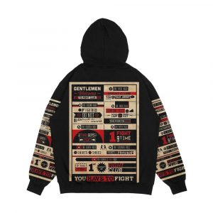 Alternative view of Fight Club Rules Men's All-Over-Print Hoodie
