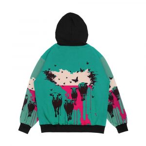 Alternative view of Fight Escape Or Die Men's All-Over-Print Hoodie