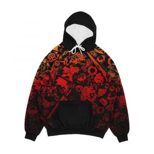 Final Fantasy Moogle Verse Red Men's All-Over-Print Hoodie