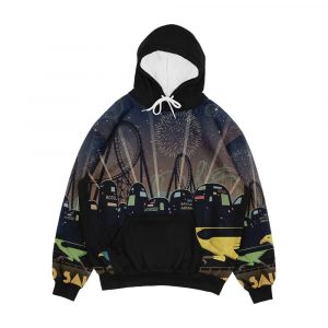 Final Fantasy Vii Gold Saucer Travel Poster Men's All-Over-Print Hoodie